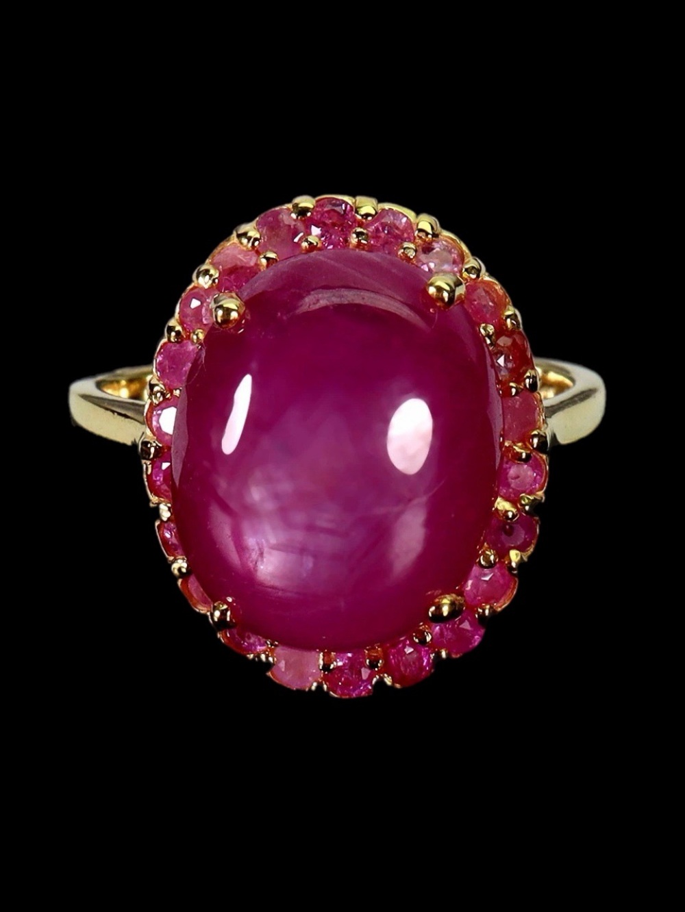 Fabulous Genuine Rare Ruby Cabochon Ring